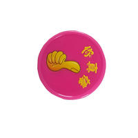 Jetons de poker de casino en ABS durables à motifs personnalisés 37x2mm, accessoires de table de roulette, jetons de jeu en plastique coloré