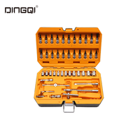 DingQi Machine de réparation en gros 46 pièces 1/4 "CRV jeu de clés à douille ensemble d'outils à main