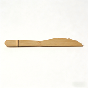 Coltelli in Bambù Organico Reale a Prezzo Molto Scontato, Qualità Alimentare, Design con Impugnatura Confortevole, Coltello in Bambù Usa e Getta per Bambini - Product Image 2