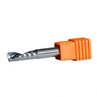 Fresa espiral de carburo de tungsteno de 3.175mm de un solo filo para router CNC, para corte de acrílico, PVC, plástico y madera