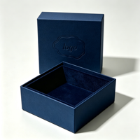 Boîtes cadeaux en carton avec logo doré personnalisé, boîtes à tiroirs rigides en papier de luxe pour bijoux, parfums, cosmétiques et emballages cadeaux