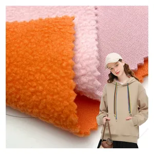 Hot sell 65% polyester 35% cotton knitted 340gsm TC french terry polar fleece fabric for hoodie sweatshirt