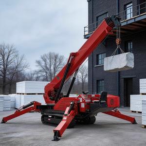 Mini-grue araignée mobile 12t pour travaux en allées étroites, grue araignée 5t 8t pour levage de rails en acier avec nacelle, grue araignée 3t ELC - Product Image 1