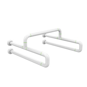 Barras de apoyo para urinarios, baños públicos, acero inoxidable, antideslizantes, montadas en la pared, capacidad de carga de 120 kg, diseño minimalista - Product Image 1