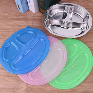 Assiette pour enfants en acier inoxydable 304, bol divisé de qualité alimentaire pour les repas des enfants - Product Image 3