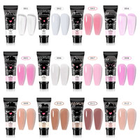 Gel UV Polygel de Construction pour Ongles, Extension Mate à l'État Solide, Sans Formes en Papier, Gel de Modelage Cristallin à Séchage Rapide