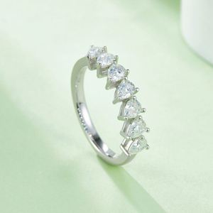 925 Bạc moissanite Nhẫn - Product Image 4