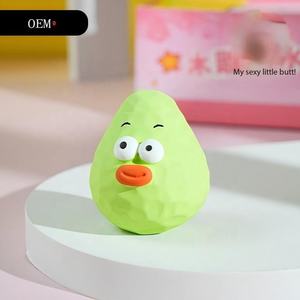 Wood Carving Style Fruit Resin Figurine Cute Creative <strong>Funny</strong> Peach Orange Avocado Home Office Desk Decoration <strong>Gift</strong> - Product Image 3