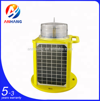 Lanterne de navigation maritime à énergie solaire LED IP68 avec 256 options de flash, norme IALA, angle de faisceau de 360°