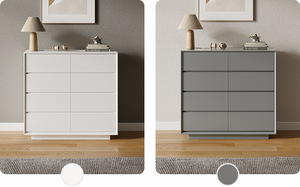 Commode étroite et profonde de style nordique gris bon marché, élégante, pour vêtements, chambre à coucher - Product Image 3