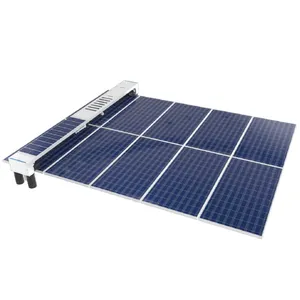 2024 PV cleaning technology robot machine with battery to clean solar panels for outdoor