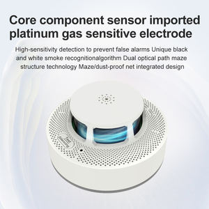 Pour Tuya haute visibilité capteur <span class=keywords><strong>photoélectrique</strong></span> détecteur <span class=keywords><strong>de</strong></span> <span class=keywords><strong>fumée</strong></span> température CO alarme WiFi activé 5 ans d'autonomie <span class=keywords><strong>de</strong></span> la batterie - Product Image 4