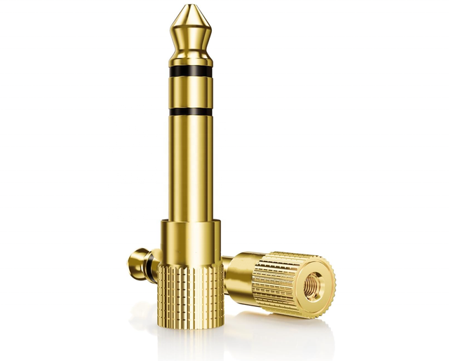 6.35mm 1/4 Inch Male 3.5mm 1/8 Inch Female Stereo Audio Jack Adapter PC Brand New for Guitar Amplifier Headphone Aux