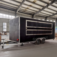 Chariot mobile pour hot-dogs Remorque concession pour barbecue Burger Van Remorque traiteur Remorques mobiles pour pizza avec équipement complet