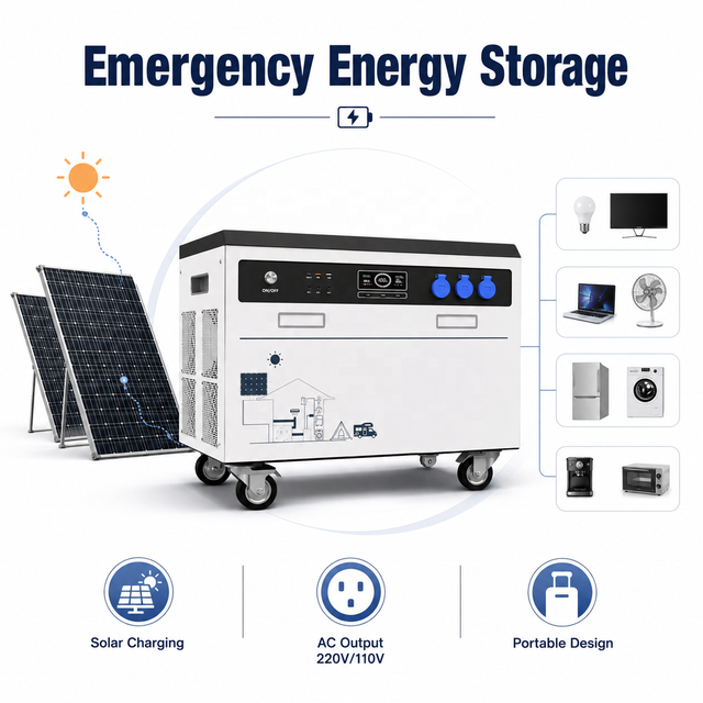 Solar Portable Power Station 5KW 10KW Lithium Ion Battery Solar Generator Portable Power Station for Home 1KW 2KW 3KW