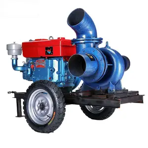 Dewatering centrifugal High pressure sewage water automatic Single cylinder diesel engine pump with agriculture irrigation