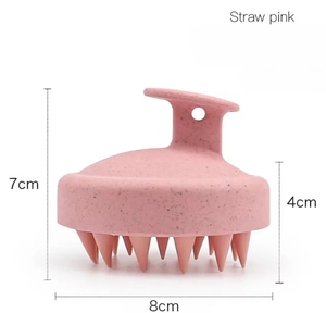 <b>Silicone</b> Shampoo Brush Head <b>Scalp</b> <b>Massage</b> Comb Hair Washing Comb Body <b>Massage</b> Brush Bath Shower Brush Salon Hairdressing Tool - Product Image 2