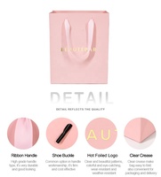 Sacs Cadeaux en Papier Euro Personnalisés Imprimés avec Logo, Poignées en Ruban, Emballage de Luxe pour Boutiques