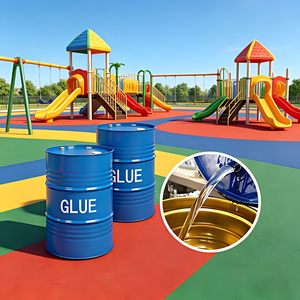 High Performance SBR Rubber Granule Adhesive <b>Glue</b> <b>Strong</b> Bonding Anti Water Anti Aging PU Binder for Rubber Flooring - Product Image 1