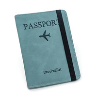 Nouvelle Housse de Passeport en PU la Plus Vendue - Housse de Protection Anti-RFID pour Passeport - Vente Directe d'Usine - Design Assorti aux Couleurs de Voyage