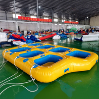 Aqua Sport 5 personnes, tube gonflable flottant, jeu de bateau donut tractable sur l'eau