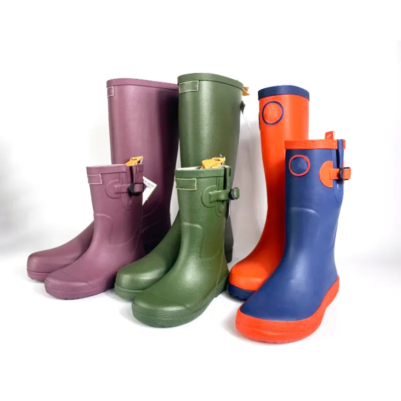 Botas de chuva personalizadas, botas de borracha naturais para crianças e mulheres, coleção de botas de chuva, 2021
