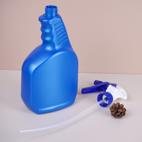 Bouteille pulvérisateur à gâchette ergonomique en PEHD de 350 ml et 600 ml, bleue et violet lilas, vide, en plastique, pour solution nettoyante – Vente en gros