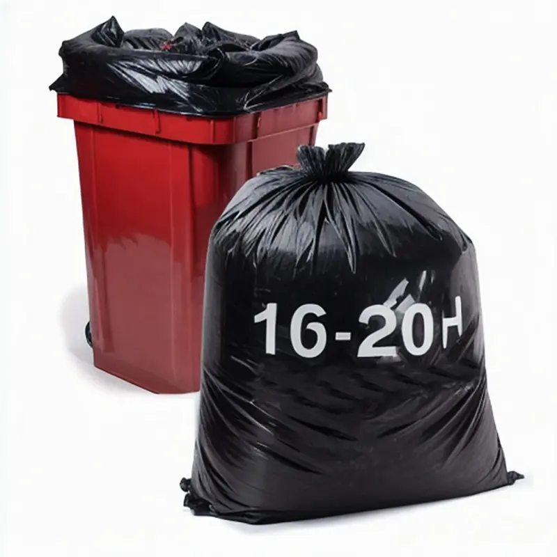 100% biodegradable large trash presto oxo-biodegradable garbage bag construction rubbish bin heavy duty bags