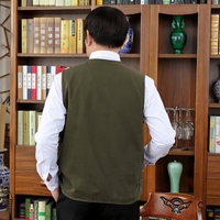 Gilet cargo 100% coton multi-poches pour hommes pour l'escalade, le tir, la photographie, l'accrochage, le pêcheur, le journaliste, gilet de pêche