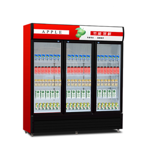 Congélateur de présentation professionnel pour supermarché, porte vitrée, refroidisseur de boissons, vitrine, réfrigérateur commercial - Product Image 1