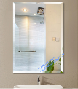 Miroir mural de salle de bains en diamant biseautés, miroir en verre sans cadre, taille 40x60x80cm avec les bords polis, vente en gros - Product Image 2