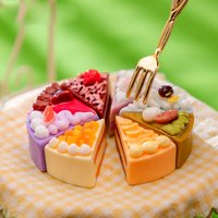 Groothandel 3D brood cake hars bedels fruit chocolade miniatuur figuurtjes ornamenten DIY poppenhuis hars knutsels voor DIY maken