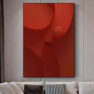 Décoration d'intérieur géométrique colorée en gros pour salon, <span class=keywords><strong>peinture</strong></span> en porcelaine cristalline à motif d'alphabet abstrait 3D créatif - Product Image 4