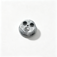 Réflecteur LED à 3 lampes en alliage d'aluminium AL6063 robuste, finition PVD, pour lampe torche tactique et éclairage industriel