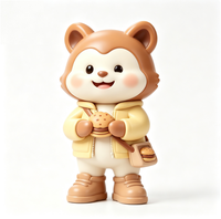 Figurine d'art personnalisée en forme d'écureuil, statue de personnage de dessin animé en PVC et ABS, fabrication OEM en Chine, figurine personnalisée pour la vente en gros de produits de marque