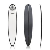 Planche de surf longboard en époxy de haute qualité OEM 9'0, en fibre de verre teintée, pour le surf