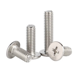 Vis de machine à tête plate ultra-mince en acier zingué M1.2 M1.4 M1.6 M2 M2.5 M3 M3.5 M4 M5 Métriques standard et non standard - Product Image 3