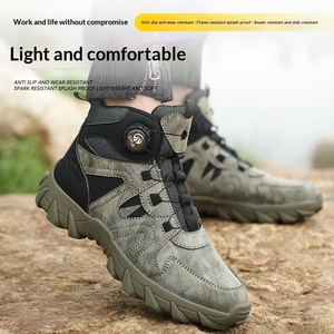 Chaussures <span class=keywords><strong>de</strong></span> sécurité montantes à embout d'acier anti-écrasement anti-perforation résistantes à l'usure, élégantes et protectrices pour le travail - Product Image 4