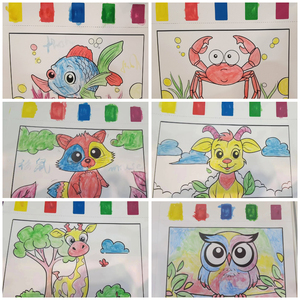 Libro <span class=keywords><strong>da</strong></span> Colorare Portatile per Bambini con Design Personalizzato, Libro ad Acquerello con Pennello per Disegno Educativo per Bambini - Product Image 5