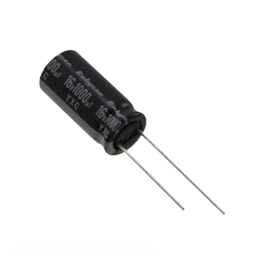Condensador Original 16YXG1000MEFC10X20 1000 uF de Aluminio con Orificio Pasante, 1000UF 20% 16V RADIAL - Product Image 1