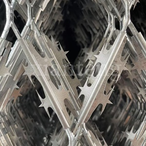 Chất lượng cao mạ kẽm Máy cạo râu Lưới Kim Cương lưỡi dao cạo dây lưới sản xuất dây thép gai - Product Image 2