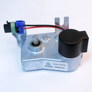 Shunli มอเตอร์ไฟฟ้ากระแสตรง150รอบต่อนาทีพร้อมที่ปัดน้ำฝนเกียร์หนอน12V 24V 50W มอเตอร์ลดการก่อสร้างด้วยแม่เหล็กถาวร - Product Image 1