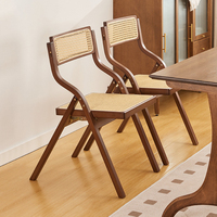 Chaise pliante en rotin empilable moderne pour banquet, dossier pivotant, housse amovible, super confortable pour les événements en plein air, la maison, le bureau