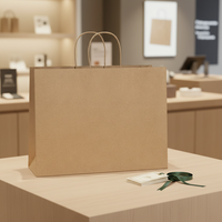 Sacs d'emballage personnalisés avec logo, sacs en papier en gros avec poignées, votre propre logo, personnalisé, blanc, grand format