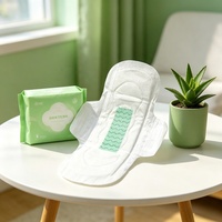 Serviettes hygiéniques écologiques à flux abondant pour femmes, en coton biologique, avec ions négatifs, vente en gros directe usine, Alibaba Inde