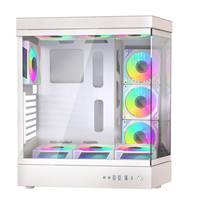 Chasis de Acero Usado para Computadora de Escritorio, ATX Mini-ITX, Refrigeración por Agua, Torre Media, Caja para Juegos E-Sports, Diseño Único con Vista al Mar, Tipo Pecera