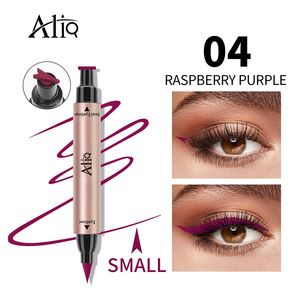 Marcador de sello de doble cabeza líquido negro mágico colorido personalizado delineador de ojos de ala gráfica Etiqueta Privada delineador de ojos Libre de crueldad vegano - Product Image 5