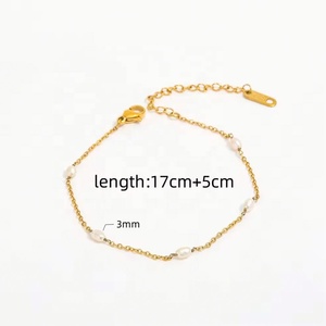 เครื่องประดับ ZYO สร้อยข้อมือไข่มุกน้ำจืดแท้ชุบทอง 18k PVD สร้อยข้อมือสแตนเลส เครื่องประดับแฟชั่นสำหรับผู้หญิง - Product Image 5