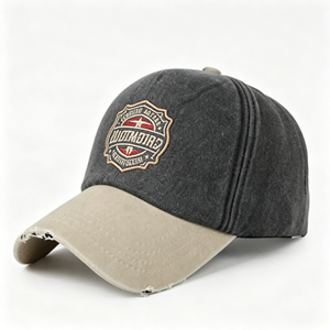 High Quality 6-Panels Custom <b>Flat</b> Embossed Logo Canvas Adjustable Trucker <b>Cap</b> Hip Hop Fashion Style Common - Product Image 3