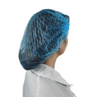 Vente en gros de filet à cheveux jetable PP Non-tissé Clip Cap extensible respirant Double élastique Mop Cap prêt à expédier